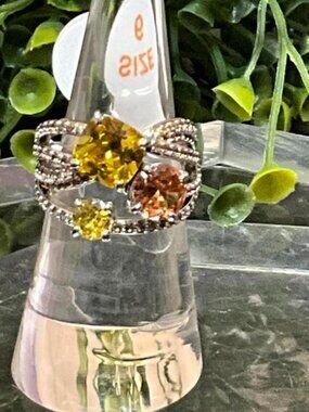Ring Bomb Party RBP6679 Yellow Topaz